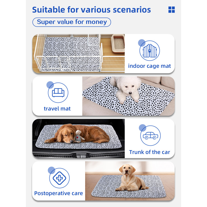 Wholesale Waterproof and Machine Washable Dog Pee Pad Puppy Training Pet Toilet Pee Pads