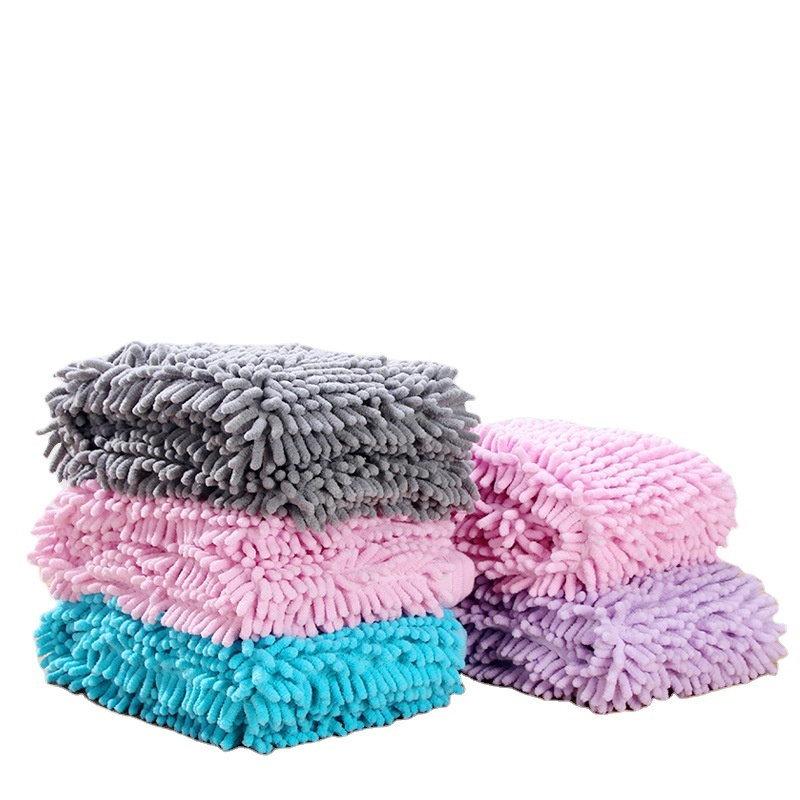 RTS Fast Dispatch Pet Bath Towel Ultra Soft Microfiber Chenille Dog Dry Towel Super Absorbent Durable Quick Drying Towel 85x60cm
