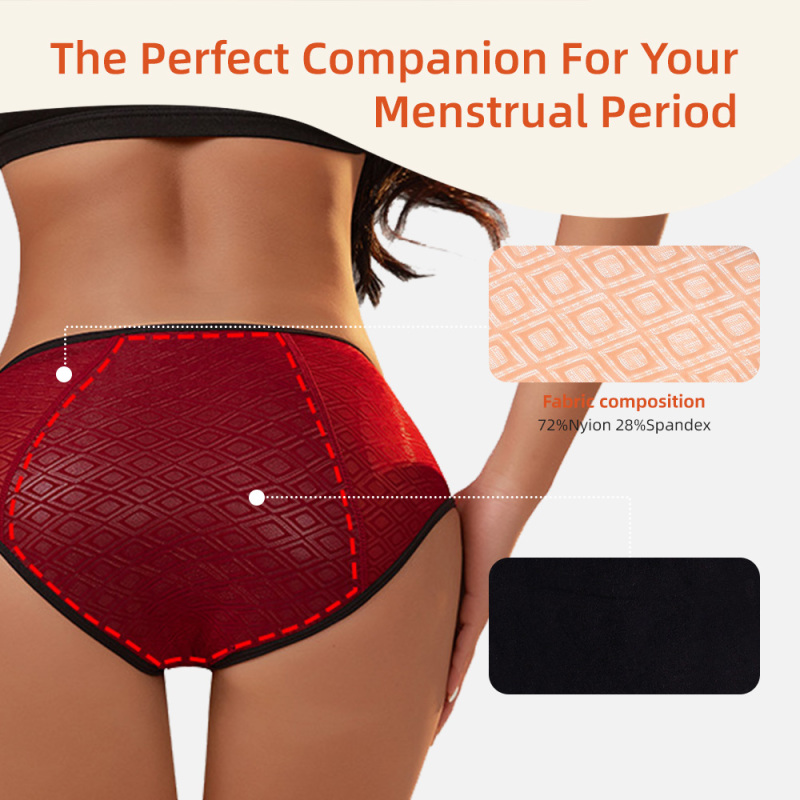 Bragas menstruales reutilizables de cintura alta para mujer de Aidingcare