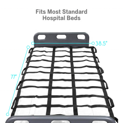 Manta de transferencia con asas - Almohadilla de posicionamiento de cama y correas - para cuidadores, ayuda familiar, postrado en cama, ancianos