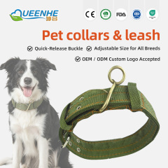Wholesale Personalized Soft Dog Collar with Rivet Zinc Alloy Buckle Durable Adjustable for Small/Medium/Large Dogs