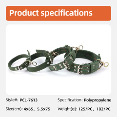 Wholesale Personalized Soft Dog Collar with Rivet Zinc Alloy Buckle Durable Adjustable for Small/Medium/Large Dogs