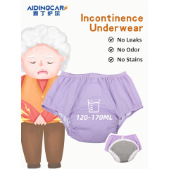 Wholesale Women's High-Waist Mid-Rise Knitted Incontinence Panties Waterproof PUL Layer Lace Everyday for Breathable