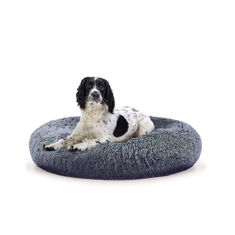 Wholesale Orthopedic Custom Luxury Soft Plush Warm donut Pet Bed Cushion Sofa Cat Dog Pet Bed