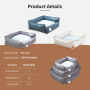 Wholesale Winter Warm Shell Cat Bed Sleeping Half-surrounded Kennel Cat Beds