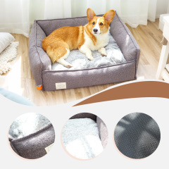 Wholesale Winter Warm Shell Cat Bed Sleeping Half-surrounded Kennel Cat Beds