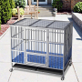 Wholesale Pet Supplies Luxury Foldable Collapsible Metal Dog Cage Stainless Steel Big Stacking Dog Crate