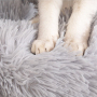 Puppy Dog Washable Plush Soft Donut Shape Bed Orthopedic Calming Fuzzy Pet Bed