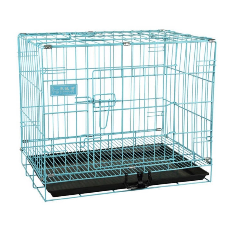 Multifunction Thick Dog Crate Double Door Nano-coating Finish Strong Portable Folding Metal Wire Large Dog House Dog Crate