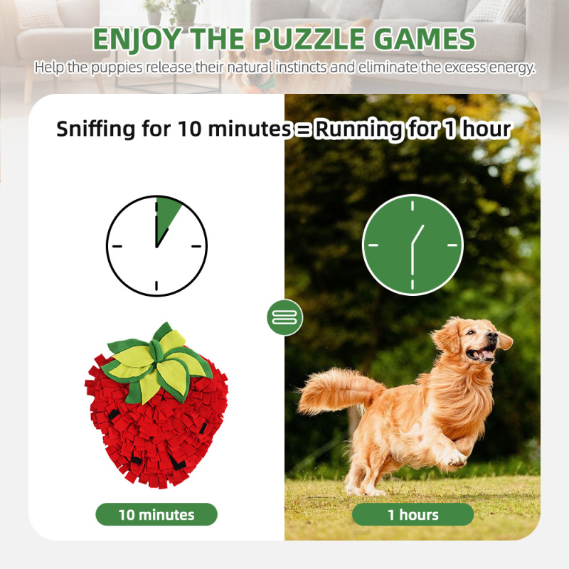 Wholesale Pet Supply Snuffle Mat Fruit Food Hiding Dog Mat Interactive Snuffle Mat Help Stress Relief and Training