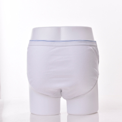 Calzoncillos protectores de incontinencia lavables para hombres 100% algodón