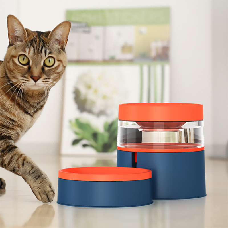 Wholesale Automatic Watering Pet Double Bowl Pet Drinking Feeder for Cat