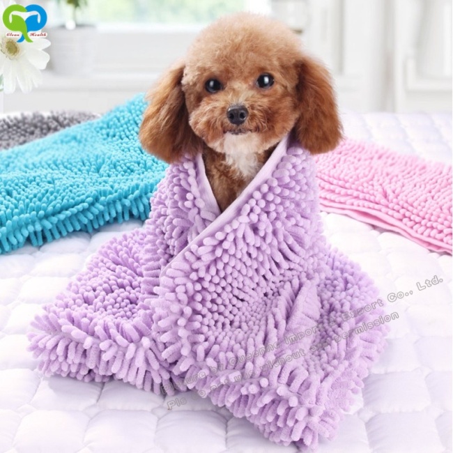 Dog Towel - Microfiber Chenille, Ultra Absorbent Quick Dry Pet Bath Towels for Small, Medium, Large Dogs and Cats