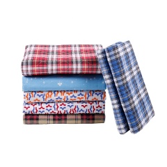 Almohadillas absorbentes de tartán impermeables para incontinencia, lavables debajo de las almohadillas