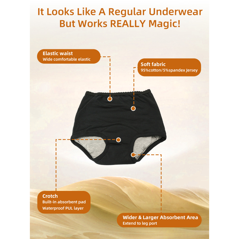 Aidingcare Inkontinenzhosen für Erwachsene, hohe Saugfähigkeit, bequeme Passform, mittlerer und starker Schutz