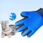 In Stock 259 Nail Blue Pet Cleaning Brush Pet Grooming Gloves For Small Animals Hair Removal