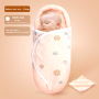 100% Cotton Newborn Receiving Headband Baby Swaddle Wrap Blanket Soft Sleeping Bag Bedding for 0-2 Years Old Boy and Girl