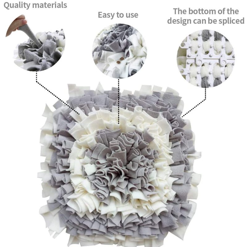 Snuffle Mat for Small Large Dogs Nosework Feeding Mat Machine Washable Pet Activity Toy Indoor Stress Relief