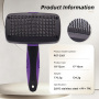 Wholesale Self Cleaning Stainless Steel Slicker Brush Eco-Friendly Easy to Clean Pet Grooming Tool for Dogs & Cats Shedding