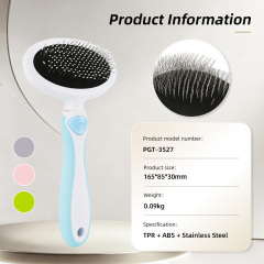 Wholesale Self Cleaning Stainless Steel Slicker Brush Eco-Friendly Easy to Clean Pet Grooming Tool for Dogs & Cats Shedding