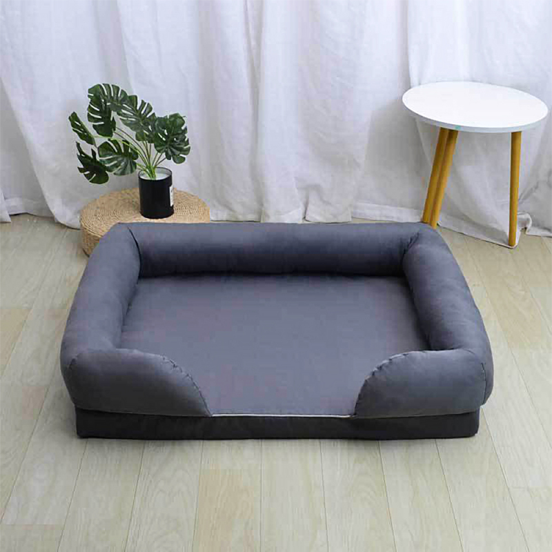 Wholesale Non Skid Bottom Couch Pet Bed Dog Bed Medium Foam Sofa with Removable Washable Cover