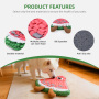 Wholesale Watermelon Portable Snuffle Mat Puppy Toys Puppy Foraging Blanket Puppy Snuffle Mat