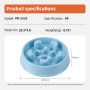 Wholesale Non-slip Plastic Slow Feeder Bloat Stop Dog Food Bowl with Funny Pattern for Small and Medium Dogs