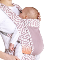 Portabebés ligero, ergonómico, transpirable, portabebés ajustable para recién nacidos, múltiples posiciones ergonómicas en la parte delantera y trasera