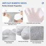 Loose Fit Top Non Slip Diabetic Socks for Sensitive Blood Circulation