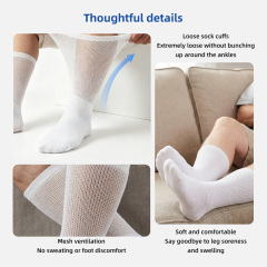 Loose Fit Top Non Slip Diabetic Socks for Sensitive Blood Circulation