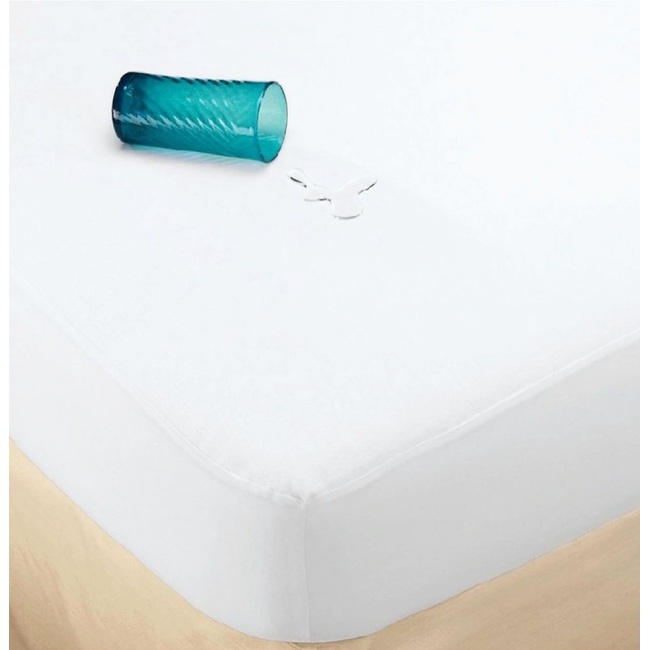 Fitted Sheet Style Cotton Terry Waterproof Mattress Protector Breathable Mattress Cover