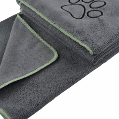 超ソフトマイクロファイバーテリー生地ペットバスドライタオル超吸収性耐久速乾性洗えるタオル