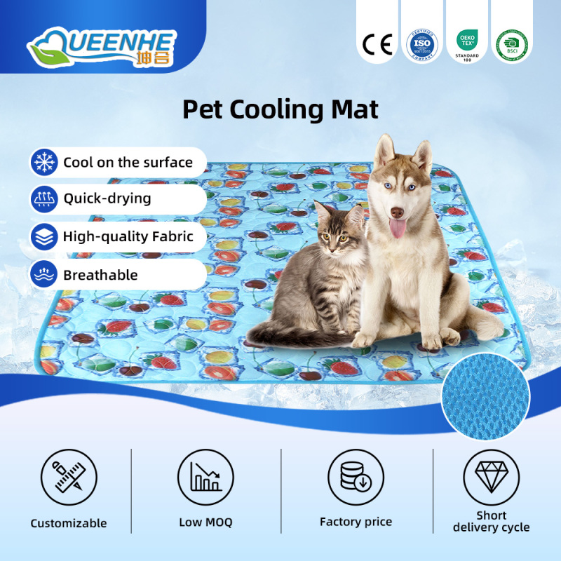 Self Cooling Gel Pet Mat for Dogs Cats No Need Electricity or Refrigeration