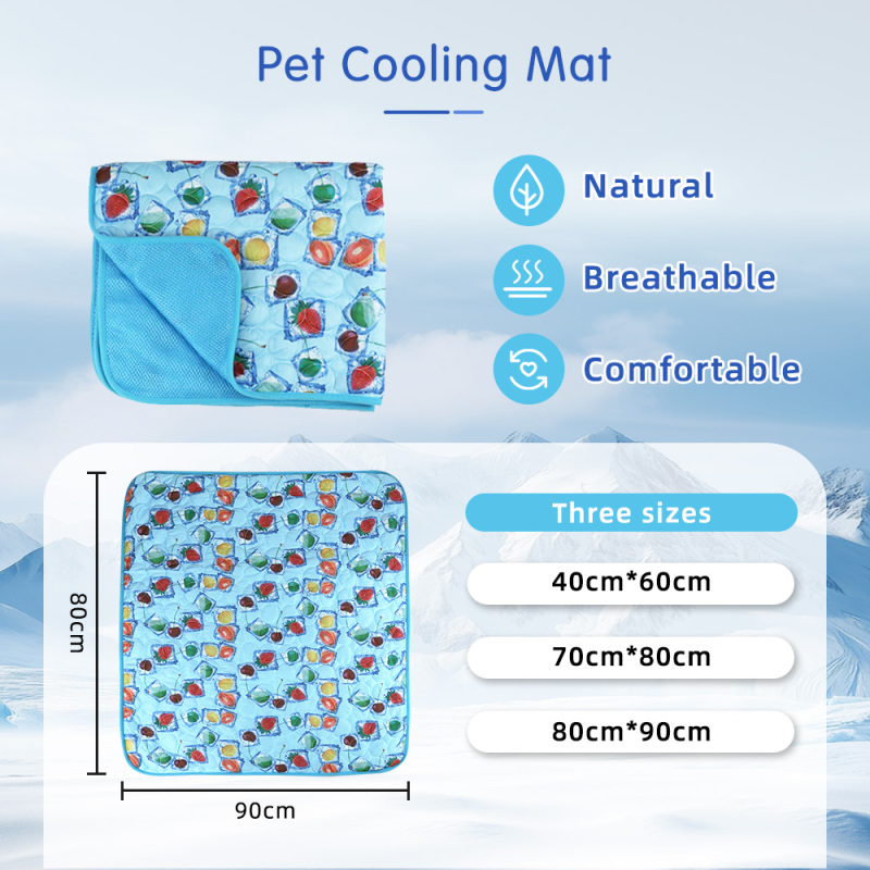 Self Cooling Gel Pet Mat for Dogs Cats No Need Electricity or Refrigeration