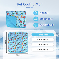 Self Cooling Gel Pet Mat for Dogs Cats No Need Electricity or Refrigeration