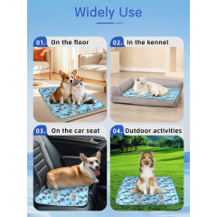 Self Cooling Gel Pet Mat for Dogs Cats No Need Electricity or Refrigeration