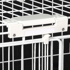 Wholesale Multifunctional Pet Cage Foldable Movable Rolling Removable Metal Classic Solid Button Breathable Rest House for Dogs