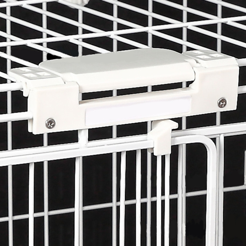 Wholesale Multifunctional Pet Cage Foldable Movable Rolling Removable Metal Classic Solid Button Breathable Rest House for Dogs