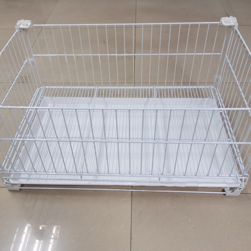 Wholesale Multifunctional Pet Cage Foldable Movable Rolling Removable Metal Classic Solid Button Breathable Rest House for Dogs