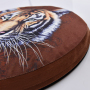 Deluxe Swivel Seat Foam Cushion for Car or Chair with Tiger pattern , 15