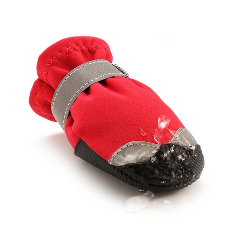 Wholesale Waterproof Anti-Skid Dog Rain Shoes Pet Boots Rubber Cold Proof Shoes