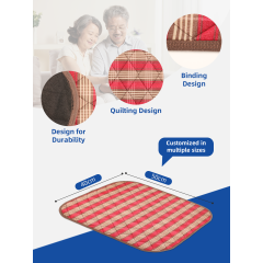 Almohadilla para orina lavable de gran tamaño para adultos para una cobertura máxima