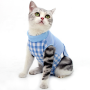 Cat Recovery Suit for Abdominal Wounds, Breathable E-Collar Alternative Cat Surgery Recovery Suit for Cats and Dogs