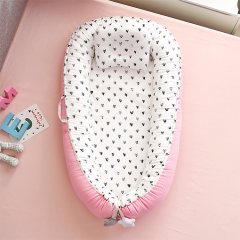 Eco delight comfort nook cuddle the play sleeping baby nest bed for 6 months old or newborn perfect for travel in car