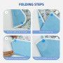 Wholesale Washable Rose Prints Adult Bib Reusable Waterproof Adult Bib With Optional Crumb Catcher