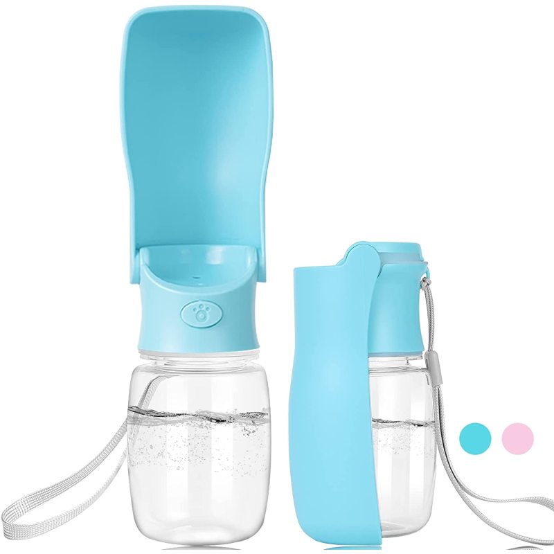 FoldableDog Water Bottle Puppy Accessories Dog Water Bottle with Activated Carbon Filter