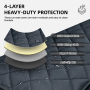 Wholesale Waterproof & Nonslip Pet Seat Cover Backseat Dog Car Seat Covers Side Flap for Cars, Trucks, and Suv's