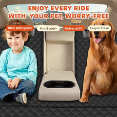 Wholesale Waterproof & Nonslip Pet Seat Cover Backseat Dog Car Seat Covers Side Flap for Cars, Trucks, and Suv's