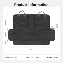 Wholesale Waterproof & Nonslip Pet Seat Cover Backseat Dog Car Seat Covers Side Flap for Cars, Trucks, and Suv's