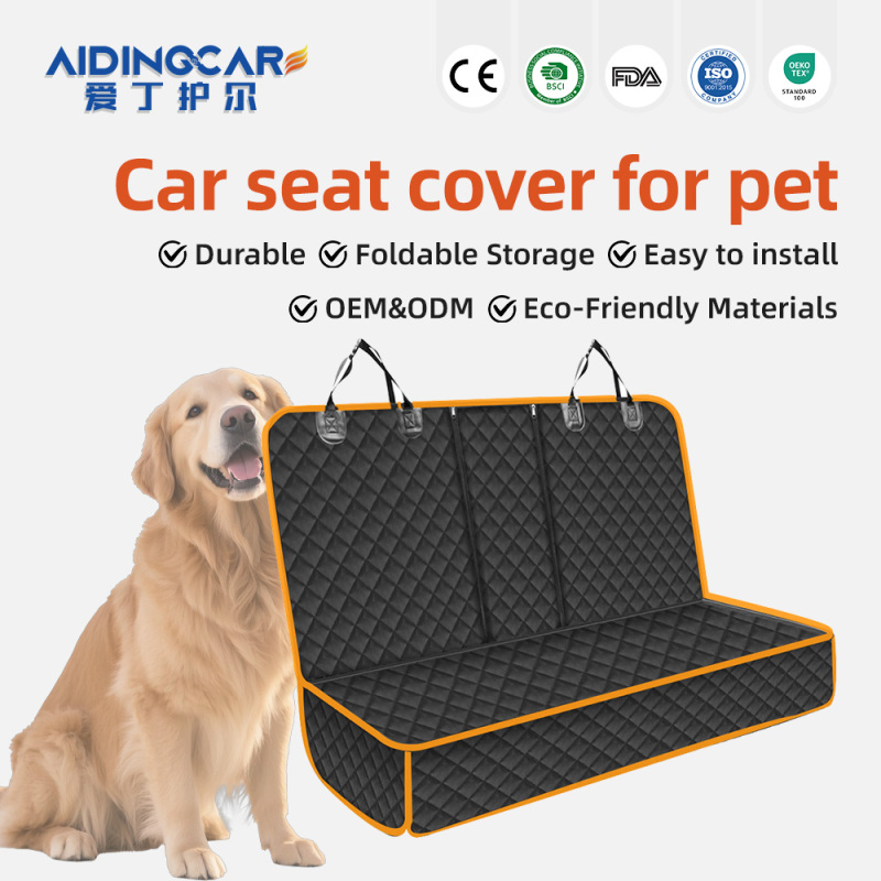 Wholesale Waterproof & Nonslip Pet Seat Cover Backseat Dog Car Seat Covers Side Flap for Cars, Trucks, and Suv's
